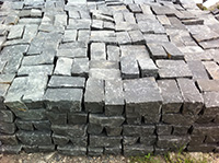 Basalt cubes/cobbles
