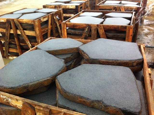 Basalt pavers/stepping