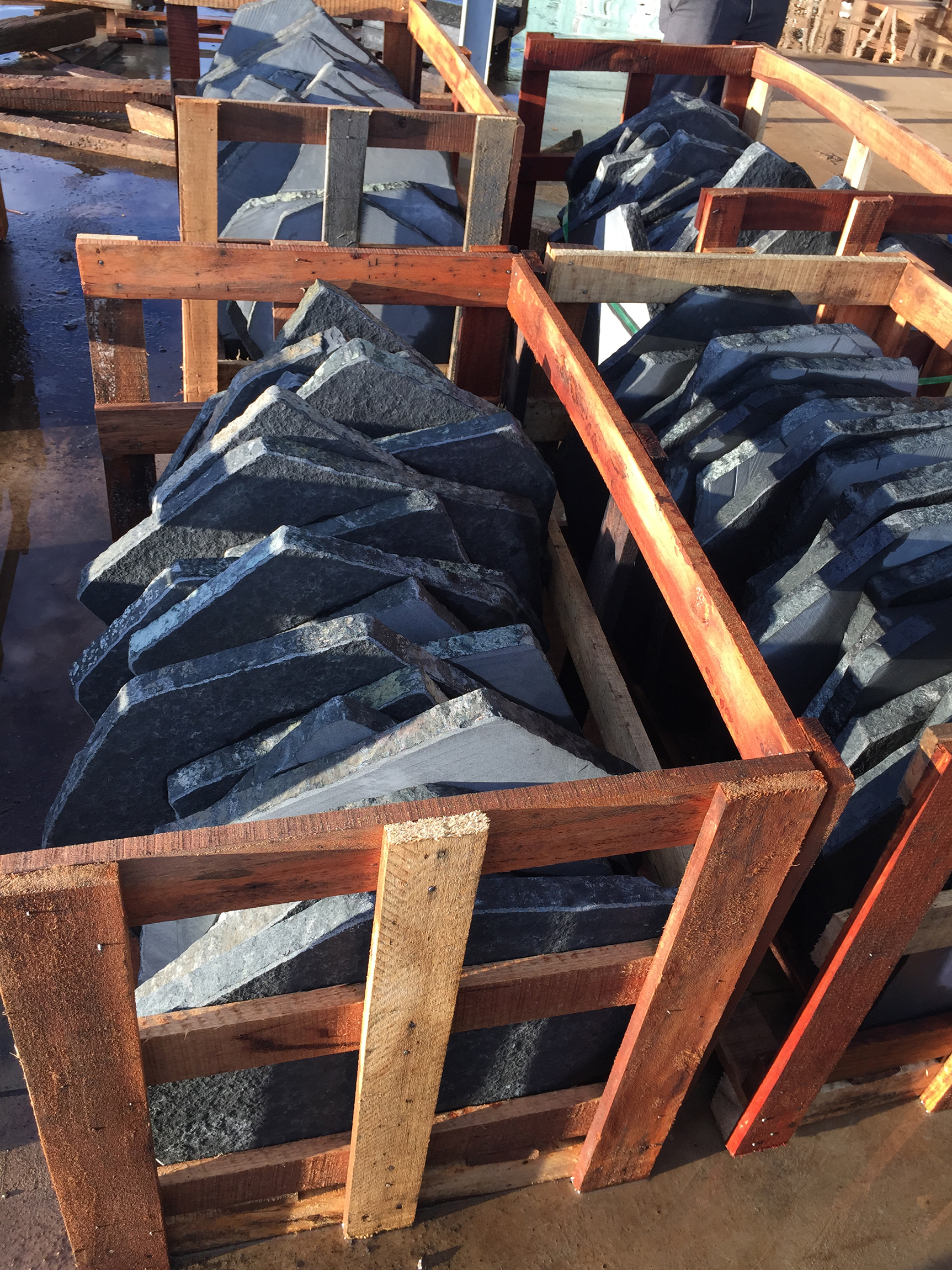 Basalt pavers/stepping