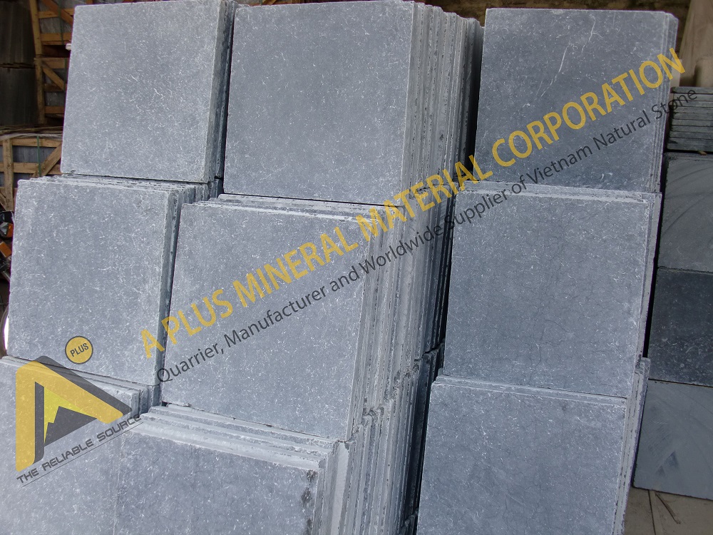 Blue stone honed antique