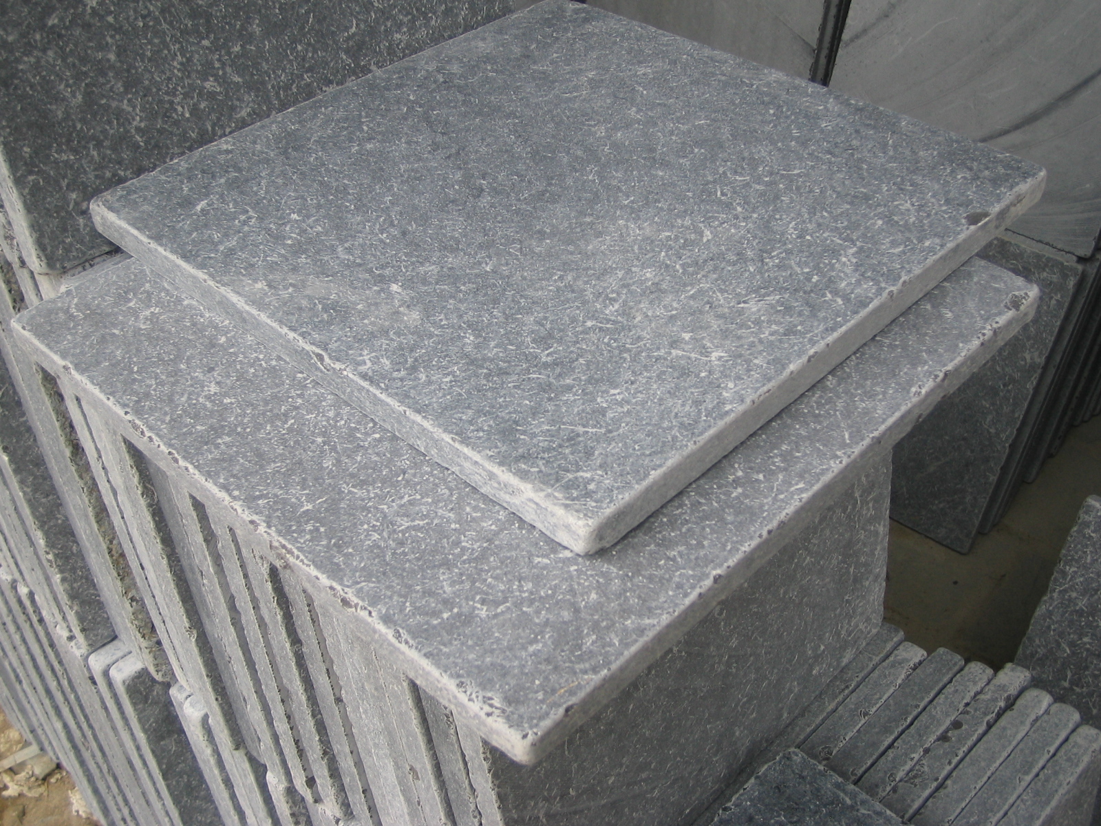 Blue stone honed antique