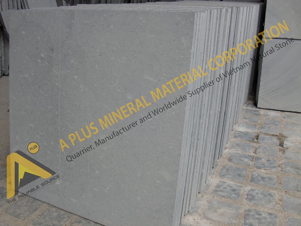 Blue stone sand blasted