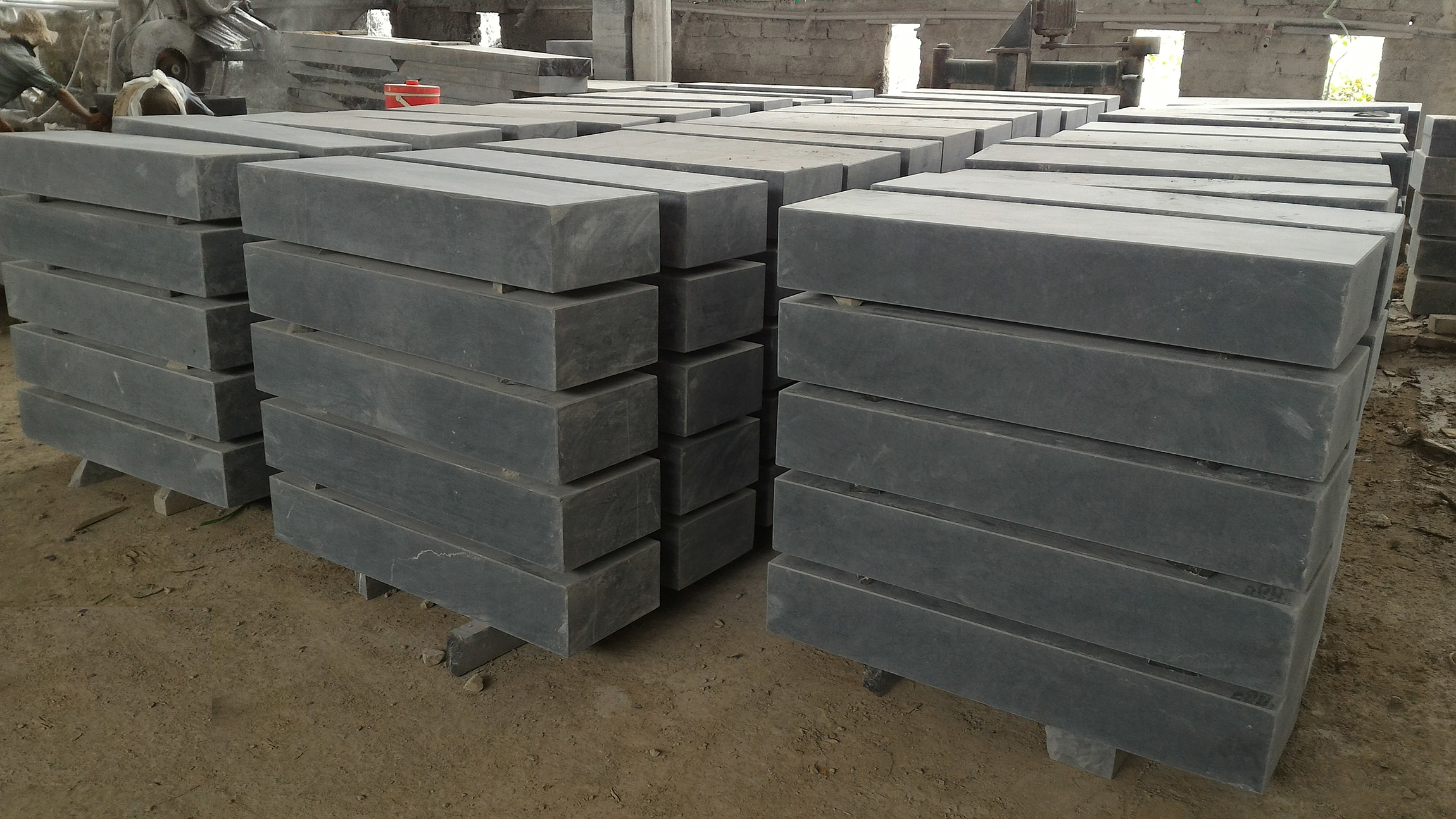 Blue stone steps/stairs