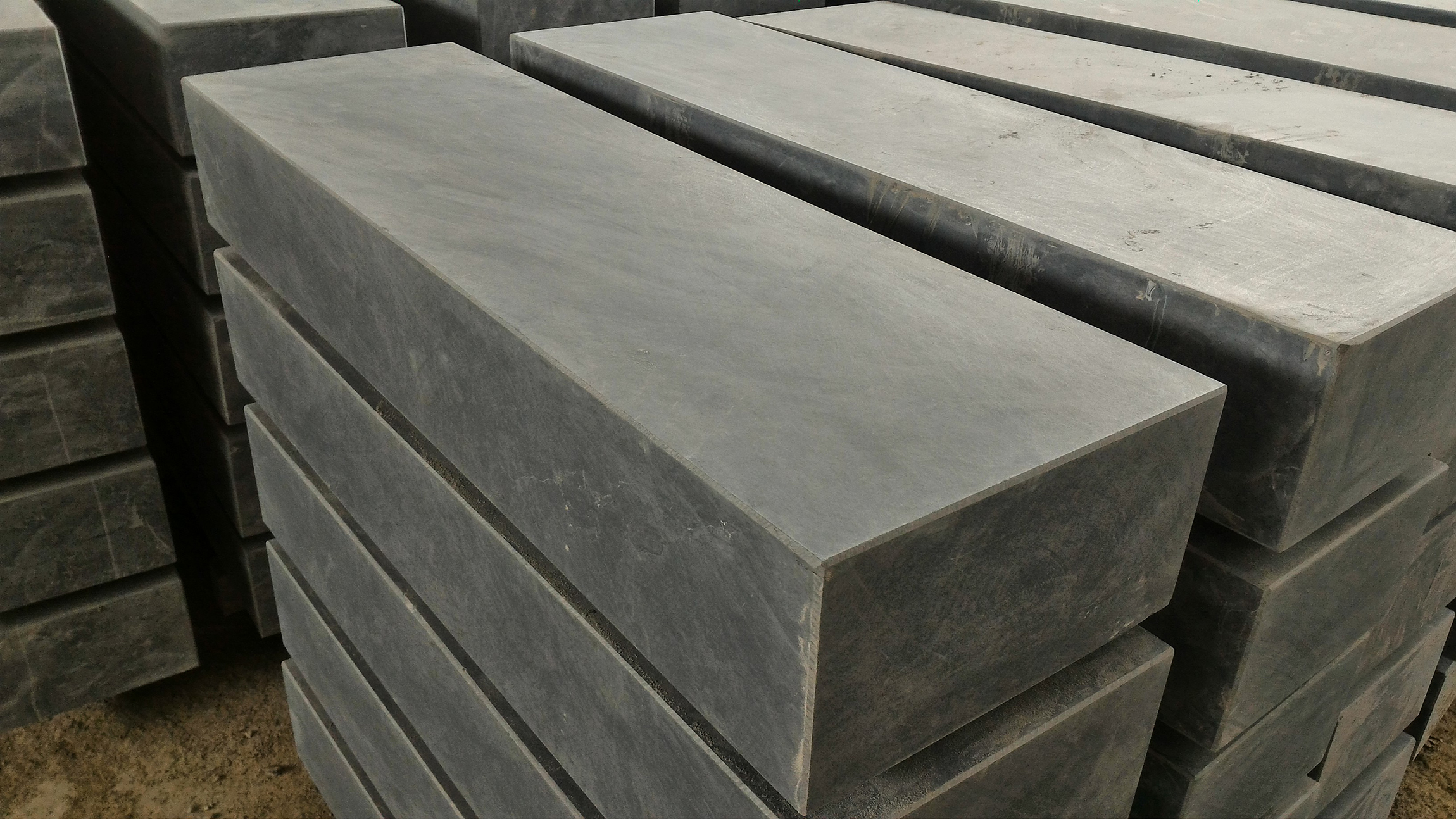 Blue stone steps/stairs