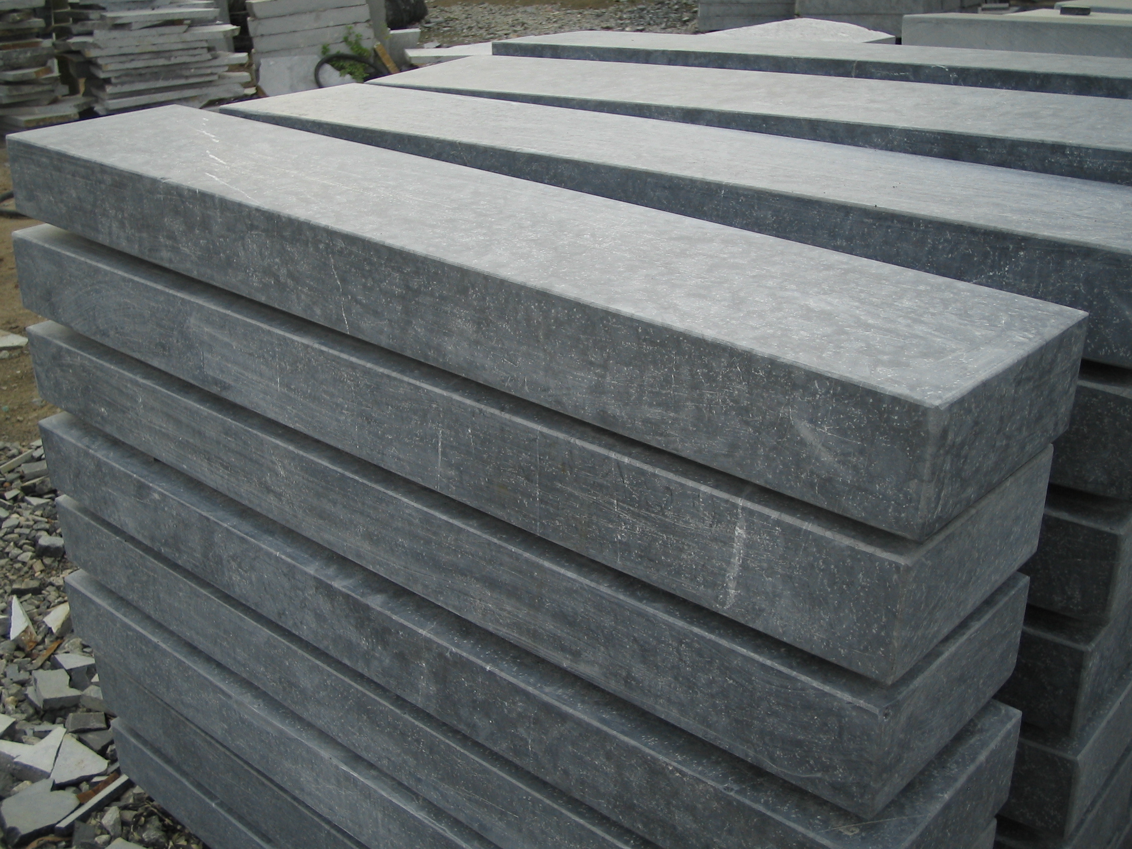 Blue stone steps/stairs